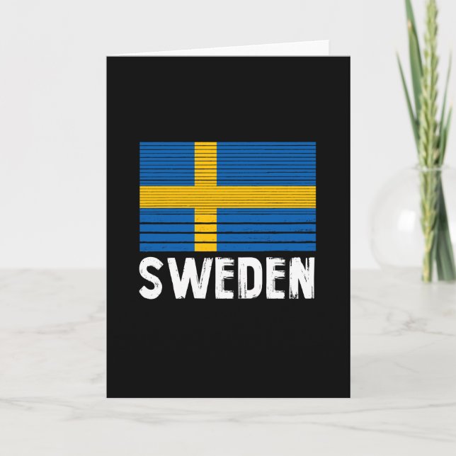 Tarjeta Bandera de Suecia (Anverso)