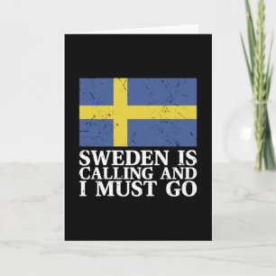 Tarjeta Bandera de Suecia
