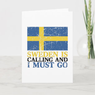Tarjeta Bandera de Suecia