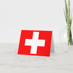 Tarjeta Bandera de Suiza (Suiza)