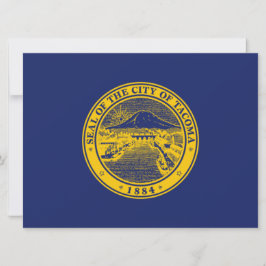 Tarjeta Bandera de Tacoma (Ciudad de Washington)