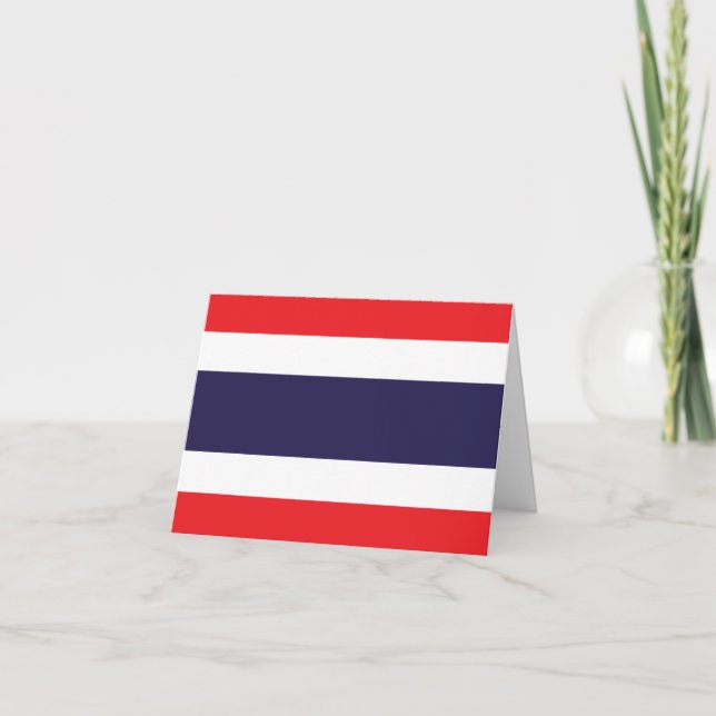Tarjeta Bandera de Tailandia (Anverso)