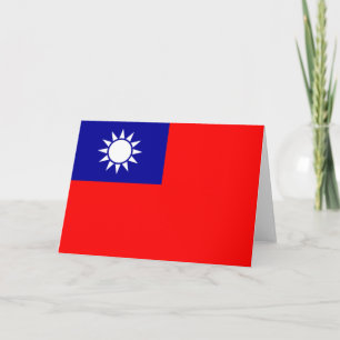 Tarjeta Bandera de Taiwán