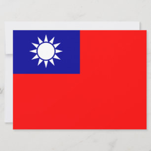 Tarjeta Bandera de Taiwán