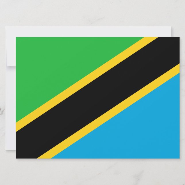 Tarjeta Bandera de Tanzania (Anverso)