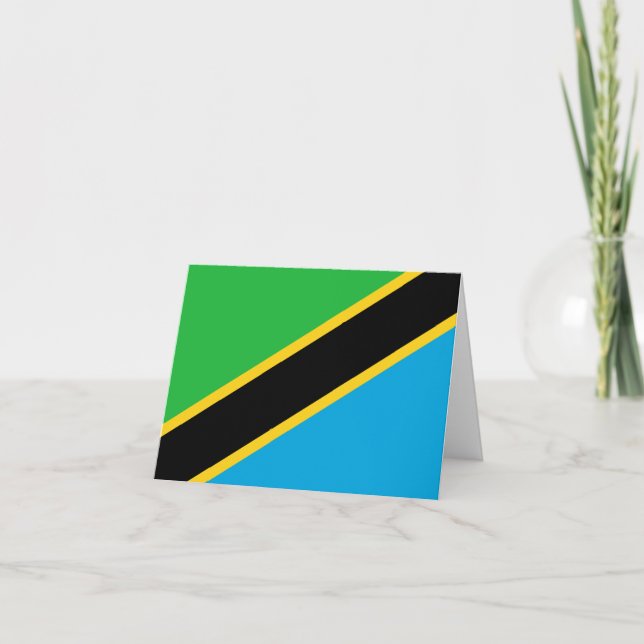 Tarjeta Bandera de Tanzania (Anverso)