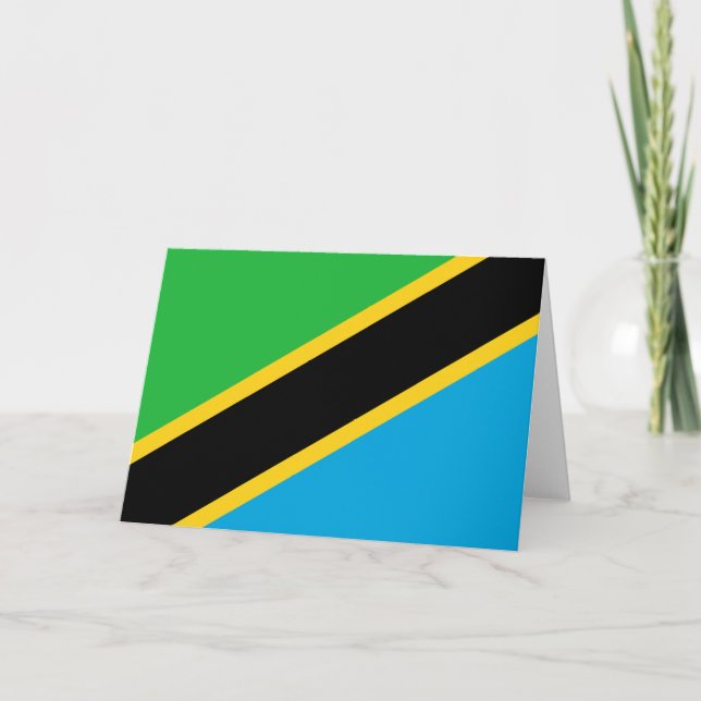 Tarjeta Bandera de Tanzania (Anverso)