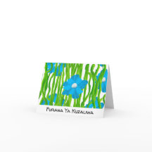 Bandera de Tanzania colorea swahili feliz cumpleañ