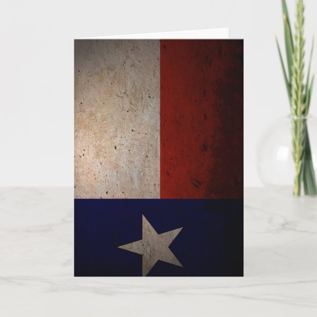 Tarjeta Bandera de Texas (Anverso)