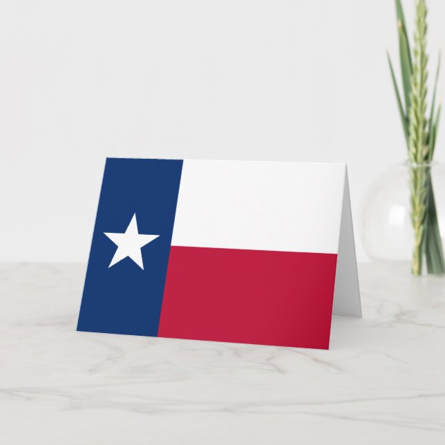 Tarjeta Bandera de Texas (Anverso)