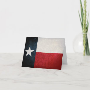 Tarjeta Bandera de Texas; Texan;