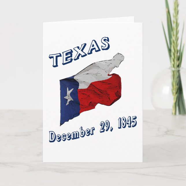 TARJETA BANDERA DE TEXAS Y CUMPLEAÑOS (Anverso)