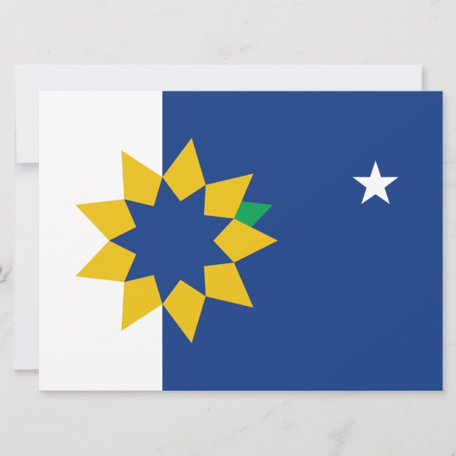 Tarjeta Bandera de Topeka (Kansas) (Anverso)