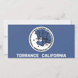 Tarjeta Bandera de Torrance (California)