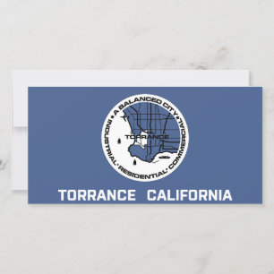 Tarjeta Bandera de Torrance (California)