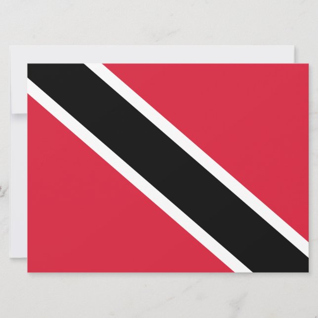 Tarjeta Bandera de Trinidad y Tobago (Anverso)