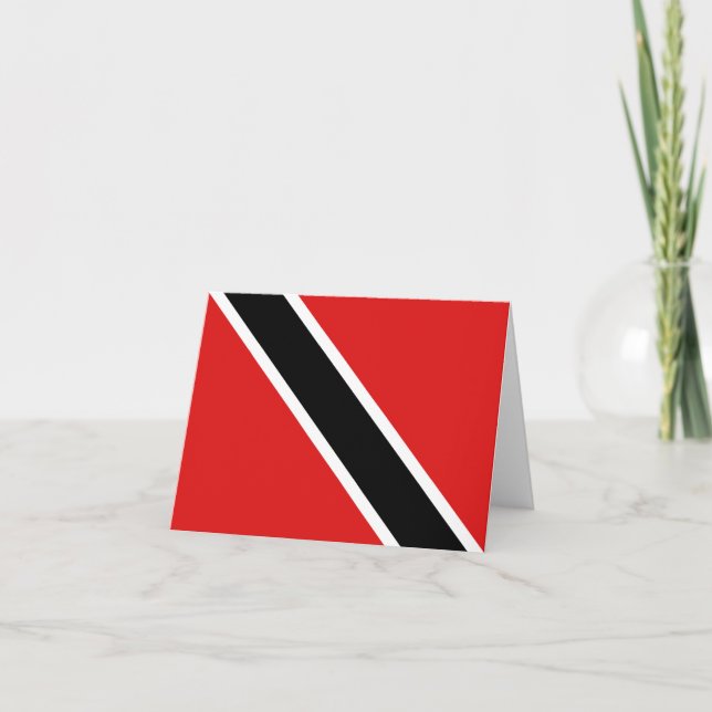 Tarjeta Bandera de Trinidad y Tobago Notecard (Anverso)