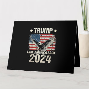 Tarjeta Bandera de Trump 2024 devuelve a Estados Unidos a 