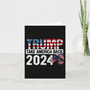Tarjeta Bandera De Trump 2024 Recupera A Estados Unidos El