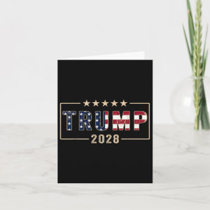 Tarjeta Bandera de Trump en la camiseta de 2028