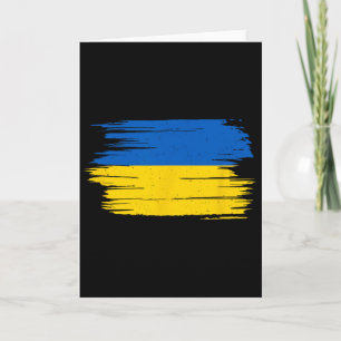 Tarjeta Bandera de Ucrania Bandera Nacional Kiev Ucraniano