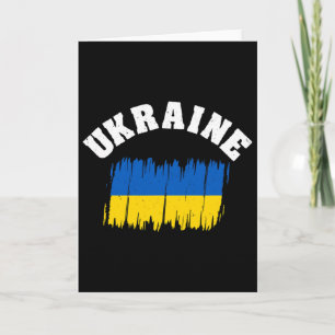 Tarjeta Bandera de Ucrania Bandera Nacional Kiev Ucraniano