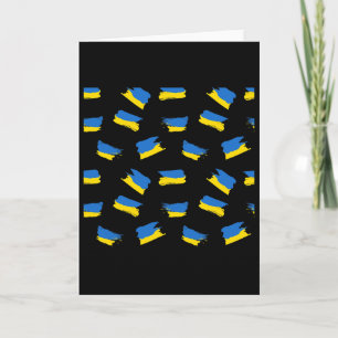 Tarjeta Bandera de Ucrania - Bandera ucraniana - Ucrania 