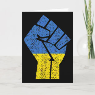 Tarjeta Bandera de Ucrania para hombres mujeres niños 