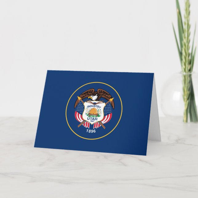 Tarjeta Bandera de Utah (Anverso)