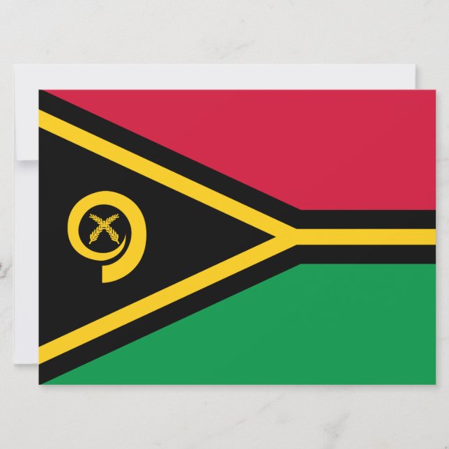 Tarjeta Bandera de Vanuatu (Anverso)