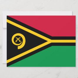 Tarjeta Bandera de Vanuatu