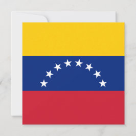 Tarjeta Bandera de Venezuela