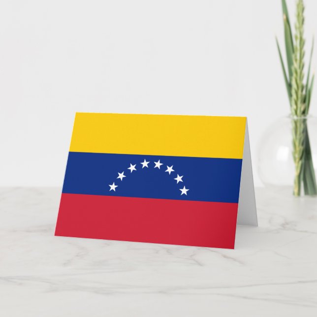 Tarjeta Bandera de Venezuela (Anverso)