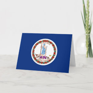 Tarjeta Bandera de Virginia