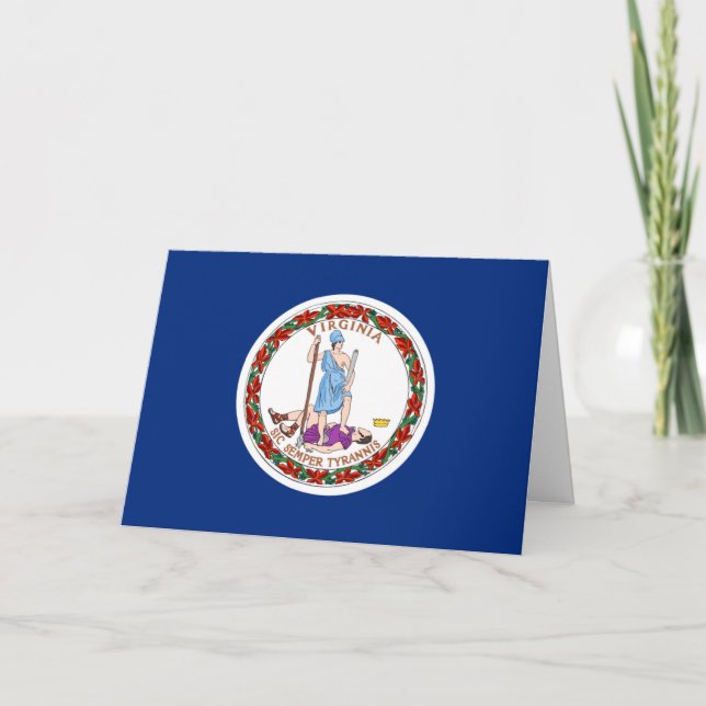 Tarjeta Bandera de Virginia (Anverso)