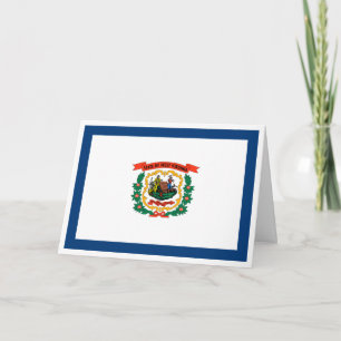 Tarjeta Bandera de Virginia Occidental, Bandera de Virgini