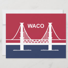 Tarjeta Bandera de Waco (Texas, Estados Unidos)