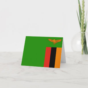 Tarjeta Bandera de Zambia