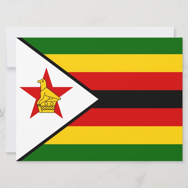 Tarjeta Bandera de Zimbabue (Anverso)