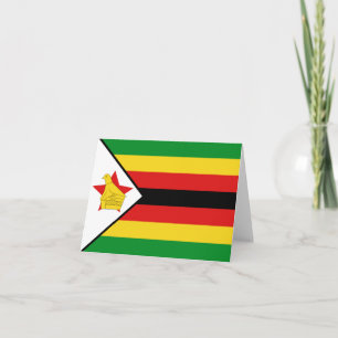 Tarjeta Bandera de Zimbabue Notecard