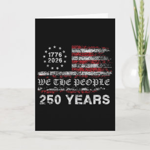 Tarjeta Bandera del 250 Aniversario 1776-2026