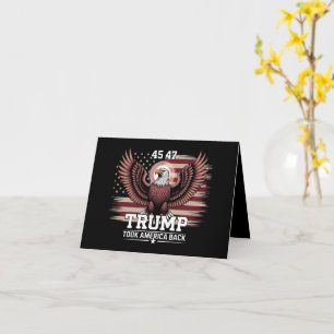 Tarjeta Bandera del águila de América del presidente 45º 4