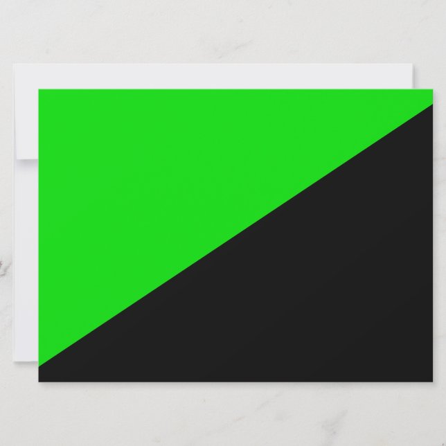Tarjeta Bandera del Anarquismo Verde (Anverso)