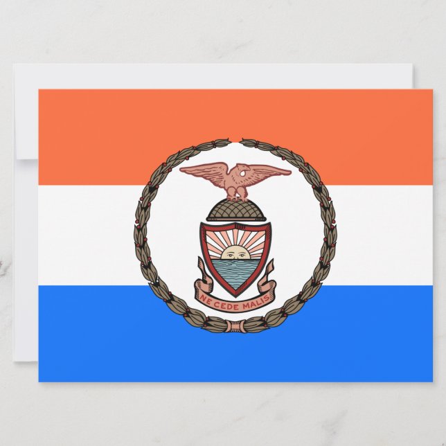 Tarjeta Bandera del Bronx (barrio de Nueva York) (Anverso)