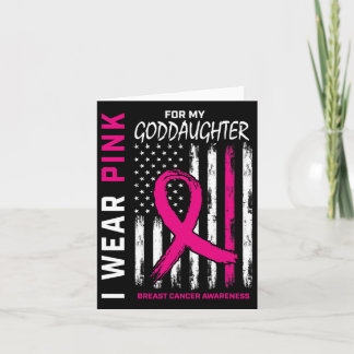 Tarjeta Bandera Del Cáncer De Mama De Hija Rosa Y Ck G