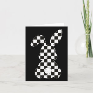 Tarjeta Bandera del coche de Carreras Bunny Happy Easter R