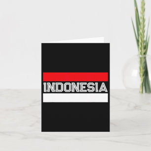 Tarjeta Bandera del Día de la Independencia de Indonesia