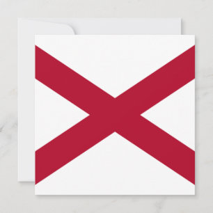 Tarjeta Bandera del estado de Alabama