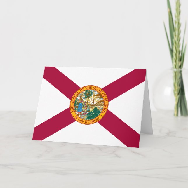 Tarjeta Bandera del Estado de Florida (Anverso)