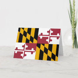 Tarjeta Bandera del Estado de Maryland